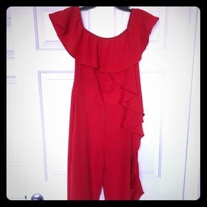Stunning red Zara jumpsuit